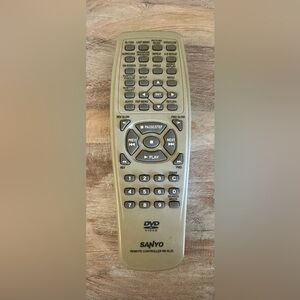 Sanyo OEM RB-SL25 DVD Remote Control for DVD8000 and DWM390 Original Owner